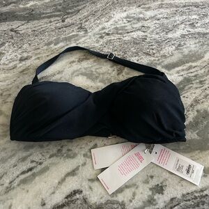 Lilly Pulitzer Noir Bandeau Bikini Top